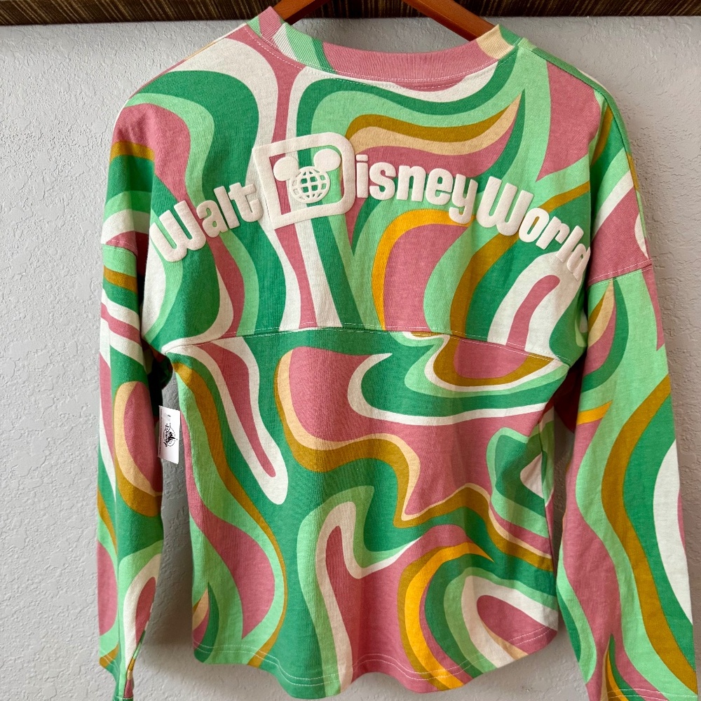 NWT Walt Disney World‎ Spirit Jersey Swirl Long Sleeve T-shirt Kids Size XL K